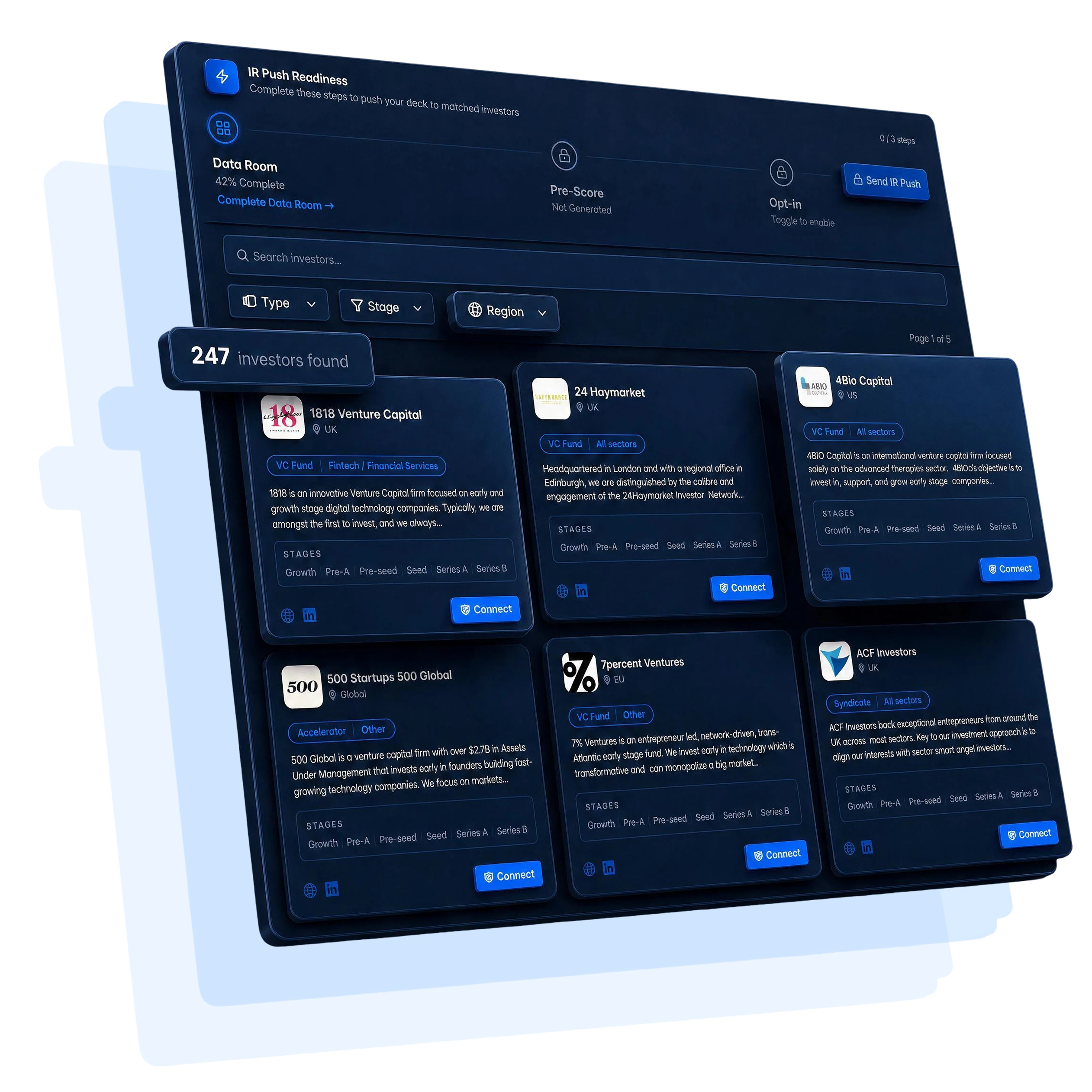 Investor Catalog - Curated investors matched to your raise