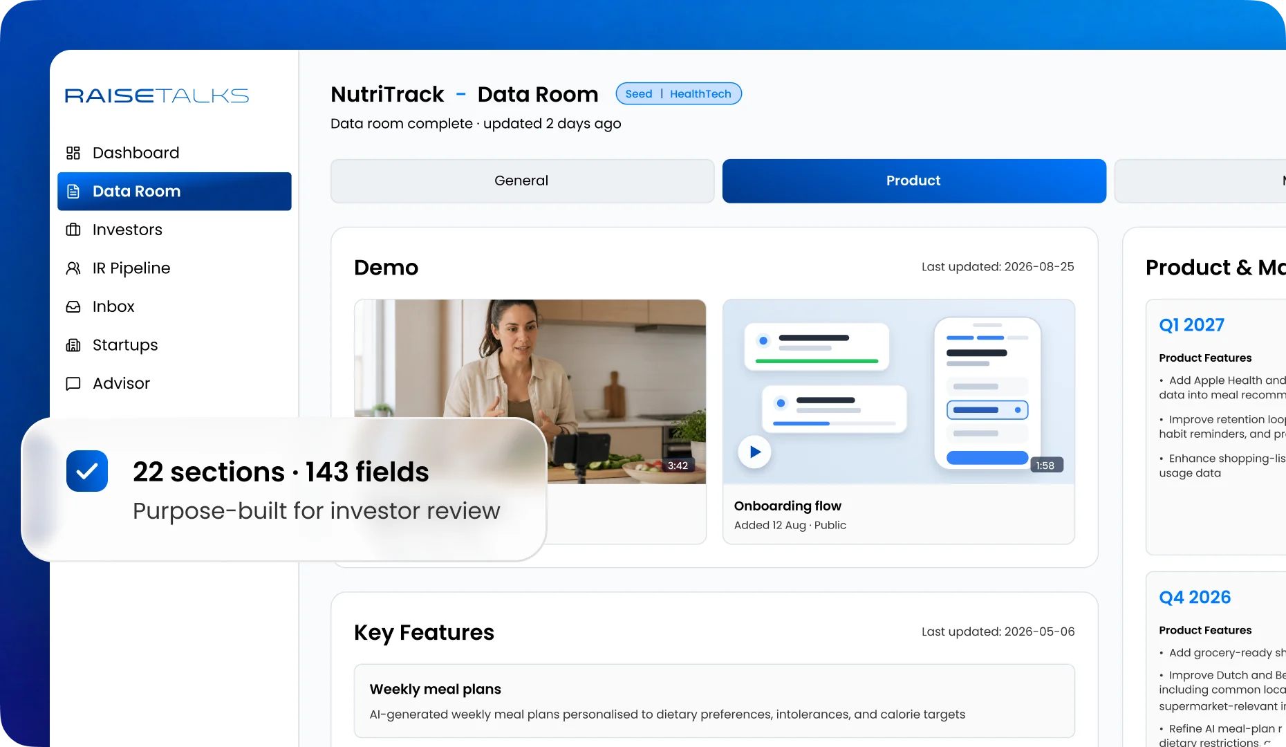 Investor-Grade Data Room
